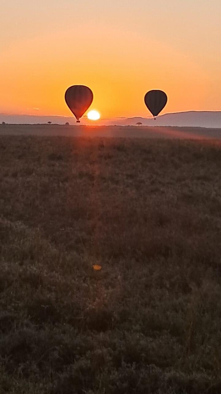 Baloon safari in masai mara.